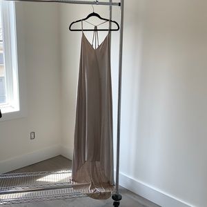 Alice and Olivia Asymmetrical Metallic Dress